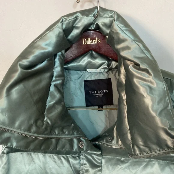 Talbots Ladies Puffer Vest with Duck Down and Feather Fill Size L Petite - Picture 7 of 11